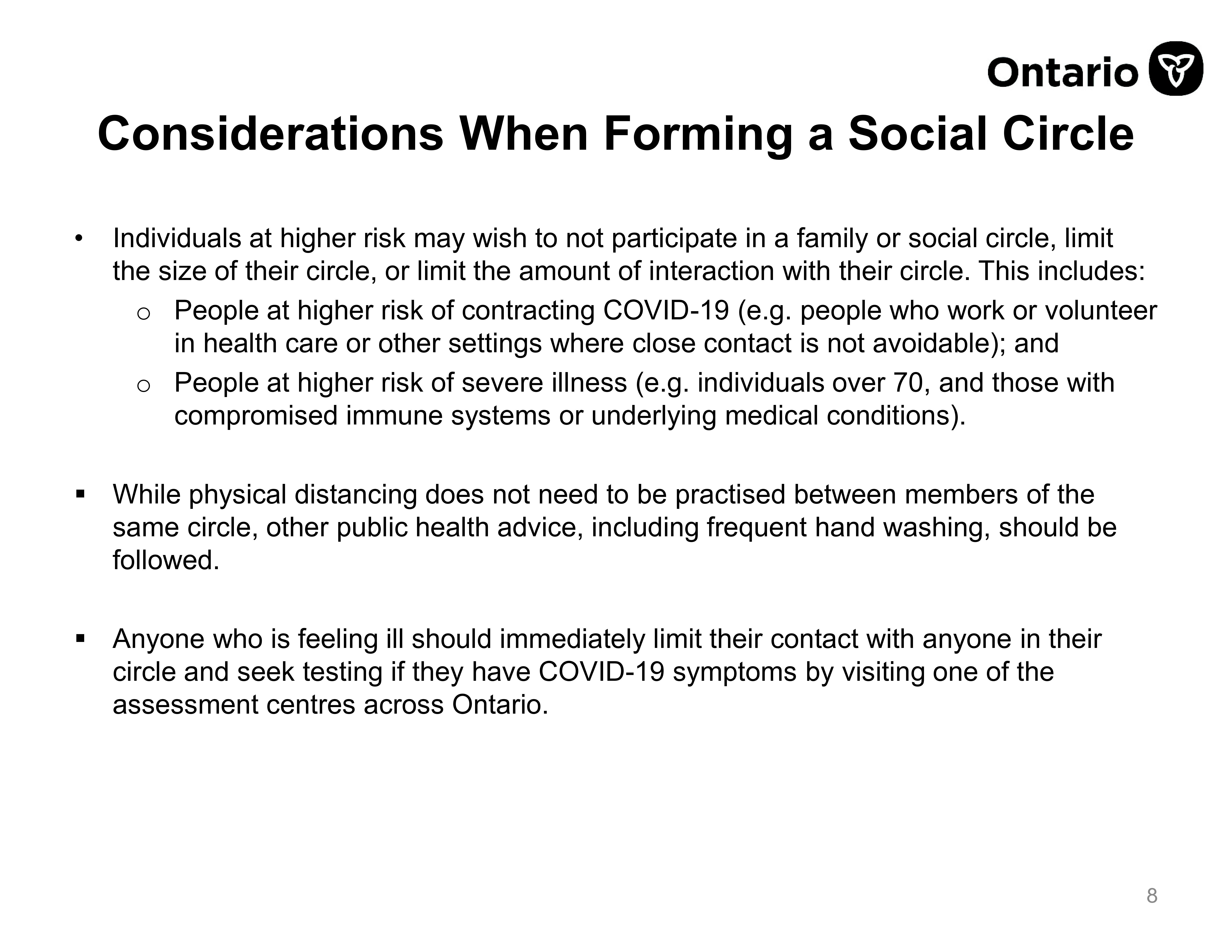 How Do You Build A Social Circle Here Are The Provincial Guidelines Tvo Org