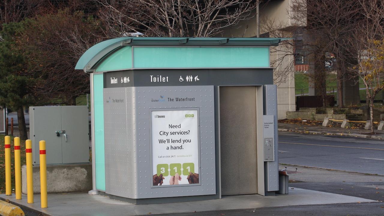 pay-per-use public toilet in Toronto
